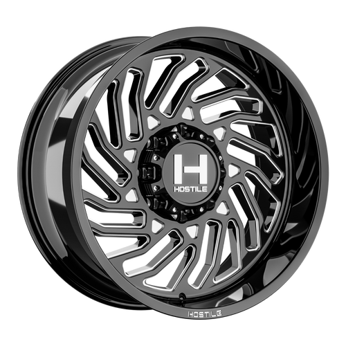 Set 4 22" Hostile H140 Twister Blade Cut 22x12 Wheels 8x6.5 -44mm Lifted Rims