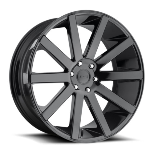 DUB 1PC S219 Shot Calla 24x10 6x5.5 Gloss Black Wheel 24" 20mm For Nissan Rim