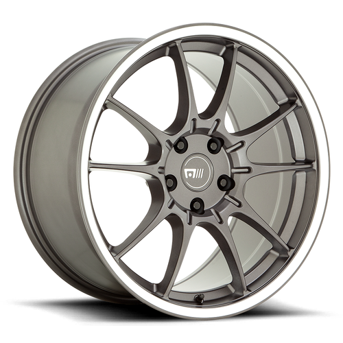 18" Motegi MR152 SS5 18x8.5 Gunmetal With Machined Lip 5x100 Wheel 30mm Rim