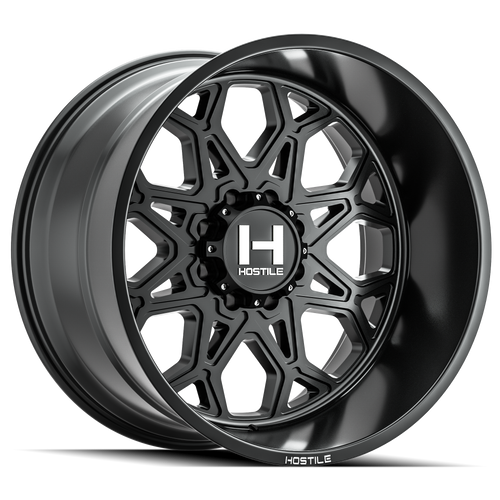 20" Hostile H132 Anvil Asphalt 20x10 Wheel 8x180 -19mm Lifted For Chevy GMC Rim