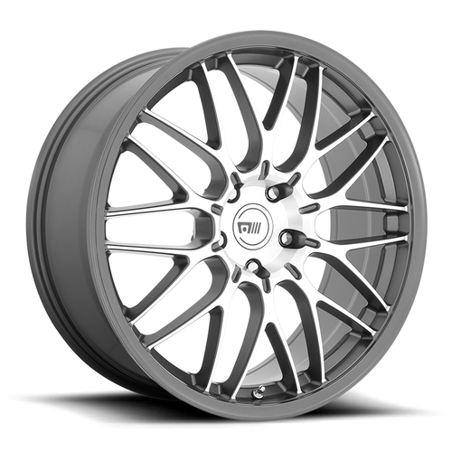 Motegi MR153 CM10 19x8.5 5x100 Machined Gunmetal Wheel 19" 30mm Rim