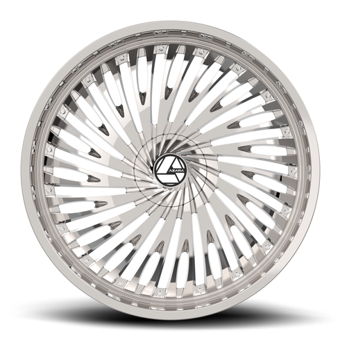 22" Azara AZA-526 Nano Chrome 22x9.5 Wheel 5x115 5x120 15mm Rim