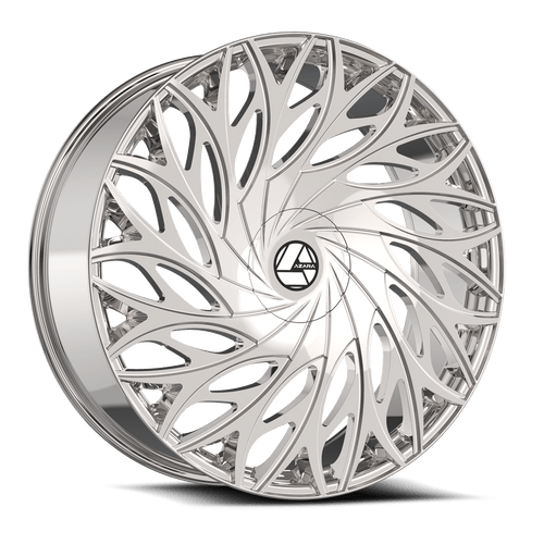 30" Azara AZA-525 Chrome 30x9.5 Wheel 6x135 6x5.5 22mm Rim For Chevy Ford