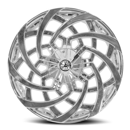 22" Azara AZA-521 Nano Chrome 22x9.5 Wheel 5x115 5x120 15mm Rim