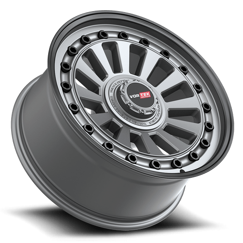 18" Vortek Radar VRD-702 GunMetal w/ Black Bolts 18x9 Wheel 6x135 6x5.5 0mm Rim
