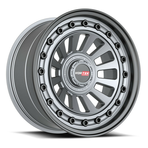 Set 4 17" Vortek Radar VRD-702 Matte GunMetal 17x9 Wheels 6x135 6x5.5 12mm Rims