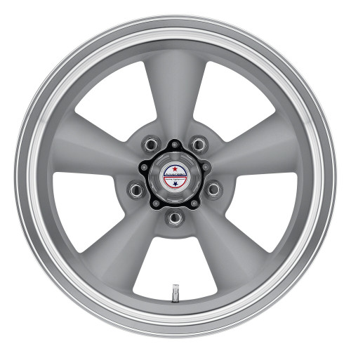 American Racing Vintage VN309 TT O  15x5 5x4.75 Vintage Silver Machine Wheel 15"