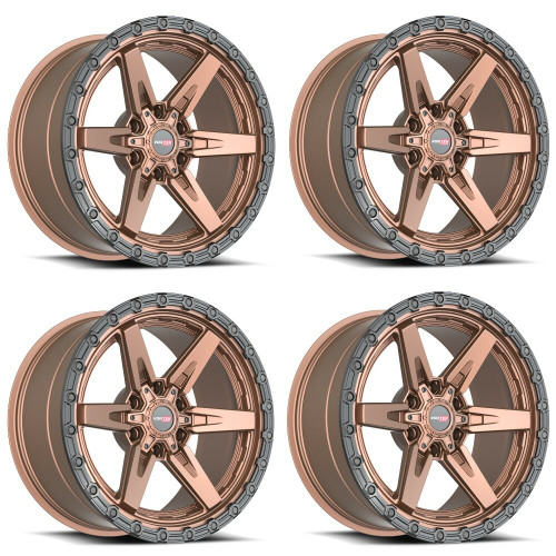 Set 4 18" Vortek Argon VRT-602 Matte Bronze 18x9 Wheels 6x135 6x5.5 -12mm Rims