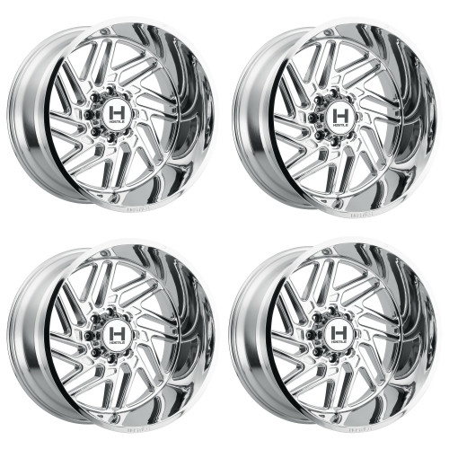 Set 4 22" Hostile H116 Jigsaw Armor Plated 22x12 Wheels 8x6.5 -44mm Lifted Rims