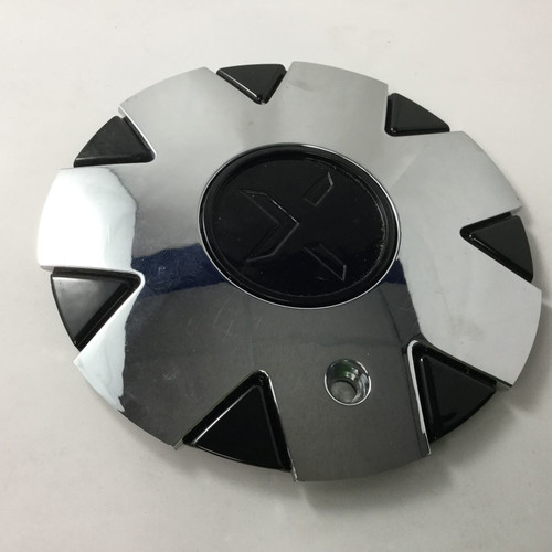 Starr 964 Poison 24-32" Black w/ Chrome Insert Wheel Center Cap 571-CAP 8" Starr 964 Poison 24-32" Black w/ Chrome Insert Wheel Center Cap 571-CAP 8"