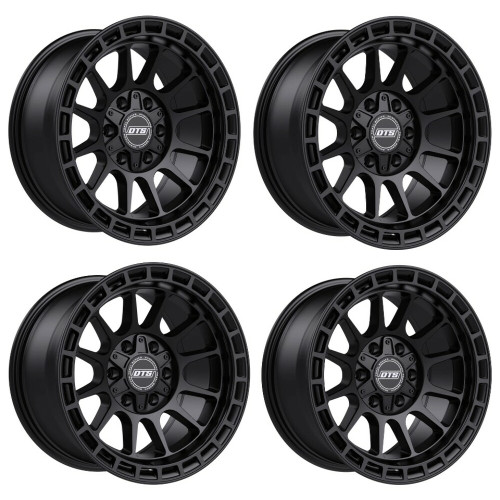 Set 4 17" Dropstars Trail Series 606SB Satin Black 17x8.5 Wheels 6x135 6x5.5 00mm