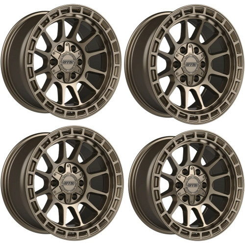 Set 4 17" Dropstars Trail Series 606BZ Satin Bronze 17x8.5 Wheels 8x170 00mm Rim