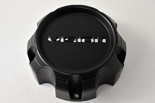 Vision 353 Turbine Satin Black 5 Lug Center Cap Hub Cap C353MB-5V w/ Screws