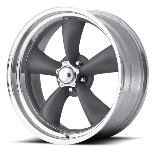 American Racing Vintage VN215 Classic Torq Thrust II 15x10 5x4.5 Gray Rim -44mm