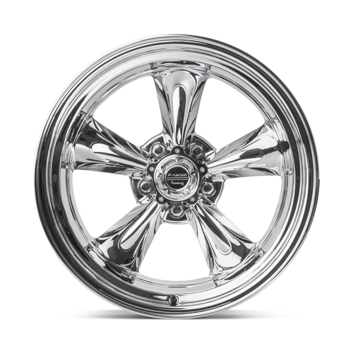 17" American Racing Vintage VN615 Torq Thrust II 17x8 5x4.5 -11mm Chrome Wheel