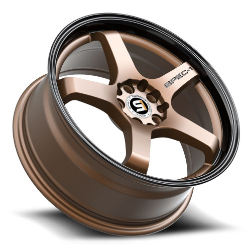 17" Spec-1 SPT-31 Matte Bronze & Black Lip 17x7.5 Wheel 5x110 5x4.5 42mm Rim
