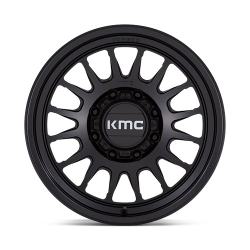 18" KMC KM452 Impact Forged Monoblock Satin Black 18x9 Wheel 8x6.5 18mm Rim