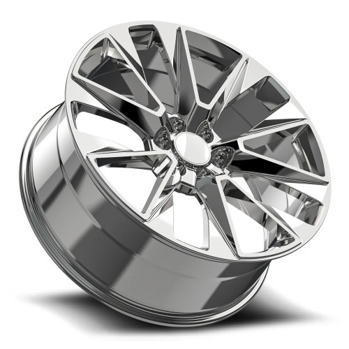 26" O.E. Revolution C-14 Nano Chrome 26x10 Wheel 6x5.5 30mm Rim For Chevy GMC