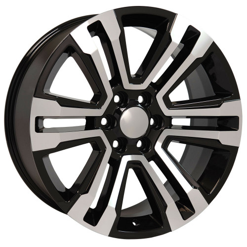 26" O.E. Revolution G-10 Gloss Black & Machined 26x10 Wheel 6x5.5 31mm Rim