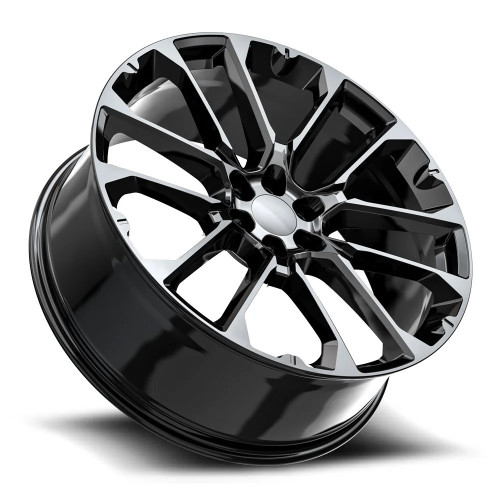26" O.E. Revolution G-40 Gloss Black 26x10 Wheel 6x5.5 31mm Rim For Chevy GMC