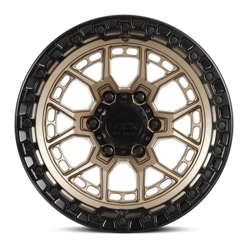 20" Lock Offroad Commando Matte Bronze Matte Black Ring 20x9 Wheel 5x5 0mm Rim