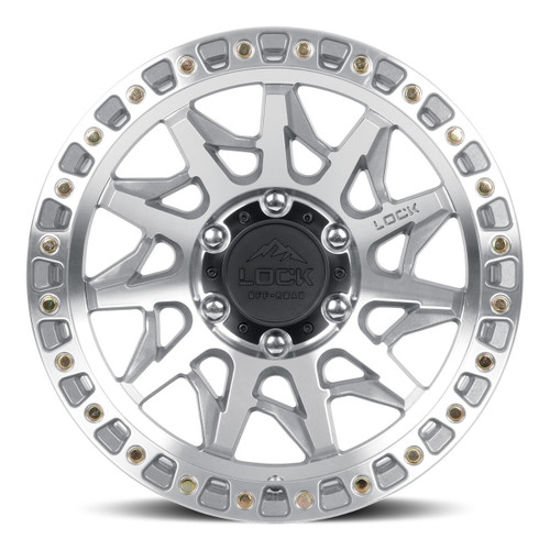 17" Lock Offroad Lunatic Machine With Clear Coat 17x9 Wheel 8x6.5 1mm Truck Rim