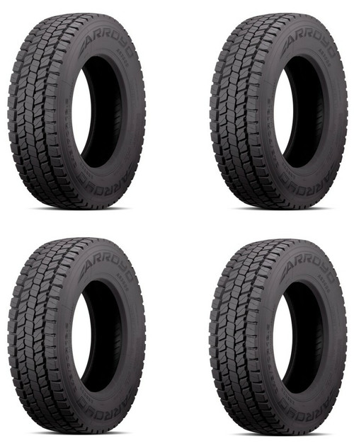 Set 4 Arroyo AR3000 225/70R19.5 128/126N BSW Open Shoulder Drive Tires