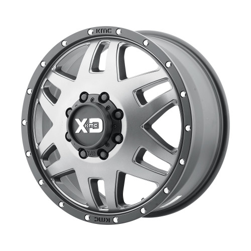 20" XD XD130 Machete Dually Matte Gray Black Ring Wheel 8X6.5 142mm Rim 20" XD XD130 Machete Dually Matte Gray Black Ring Wheel 8X6.5 142mm Rim