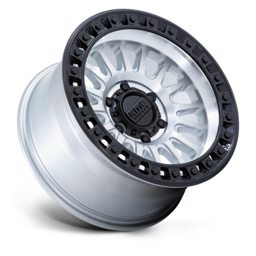 20" KMC KM552 IMS Machined W/ Black Lip 20x9 Wheel 8x180  0mm Rim For Chevy GMC