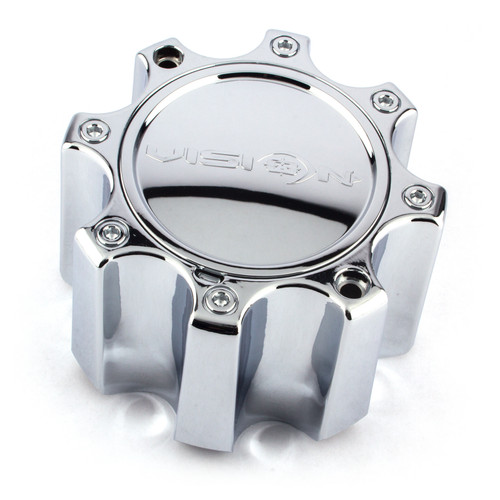 Vision Warrior 375 C375-8CDOC Chrome 8 Lug Tall Replacement Center Cap