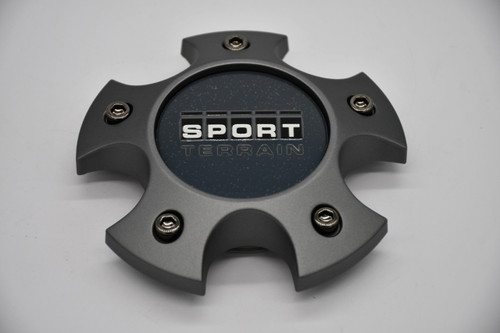 TK7 TK8 Sport Terrain TK-5H TK-5HN dark silver 5 lug wheel center cap replacement for TK Series custom truck and SUV wheels with factory-style fitment and cosmetic screws.
