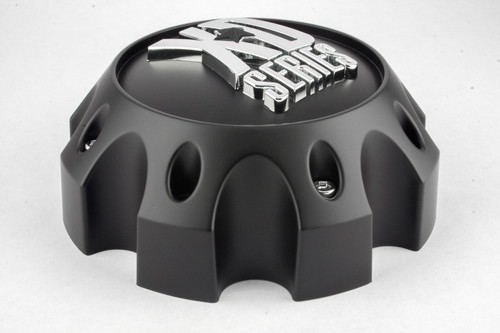 KMC XD Series 1079L170MB Matte Black Center Cap With Chrome XD Logo Fits XD441 XD796 XD797 XD798 XD800 XD801 8 Lug Wheels