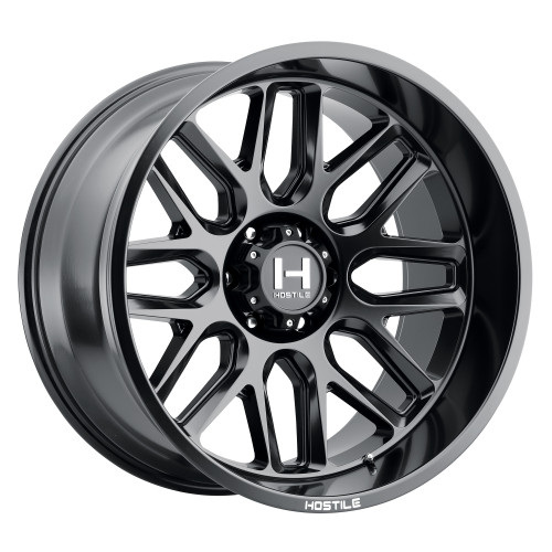 22" Hostile H120 Vulcan Asphalt 22x10 6x5.5 -25mm For Chevy GMC Ram Cadillac Rim