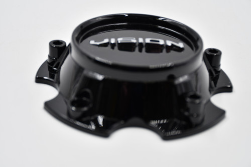 Vision Gloss Black Wheel Center Cap Hub Cap C421GB-55V 5" 5 Lug