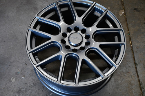 Single 17x7.5 Vision Vision Cross Gunmetal Wheel 5x4.5 5x120 38mm Rim Takeoff