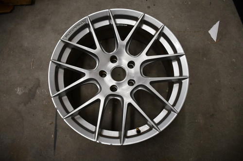 Single 19x8.5 Fittipaldi 360 Brushed Silver Wheel 5x120 30mm Rim Takeoff