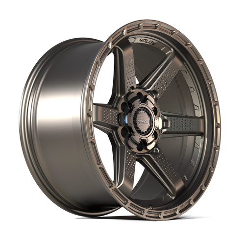 17" 4PLAY 4PS63 Bronze 17x9 5x5 5x5.5 -6mm Wheel Lifted For Jeep Dodge Ram Rim