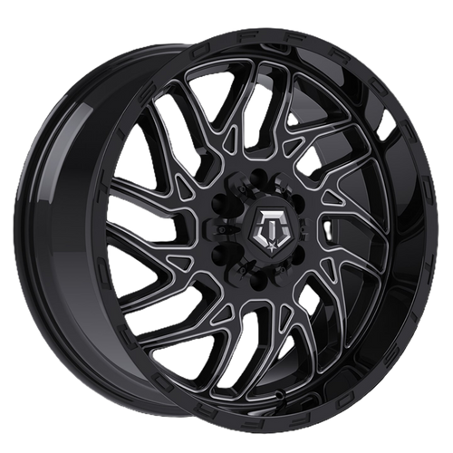 Set 4 18" TIS 544BM 2.0 Gloss Black Milled 18x9 Wheel 6x135 6x5.5 +18mm Rim