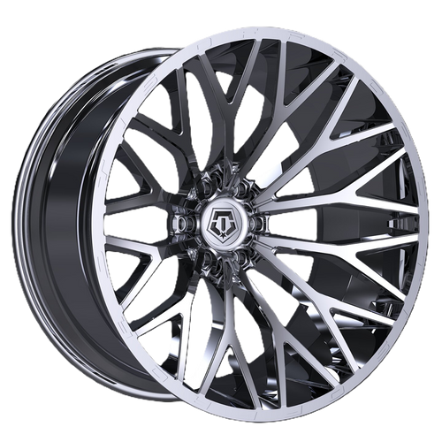 Set 4 22" TIS 566C Chrome 22x12 Wheel 6x5.5 Rim -44mm For Chevy GMC Toyota