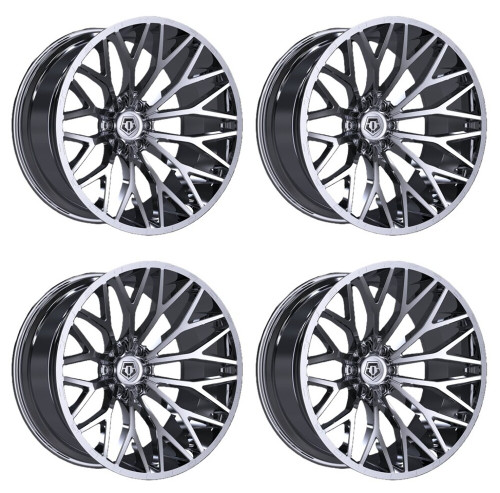 TIS 566C Wheels 24 Inch 6x135 Chrome Plated A2i Wheel and Tire