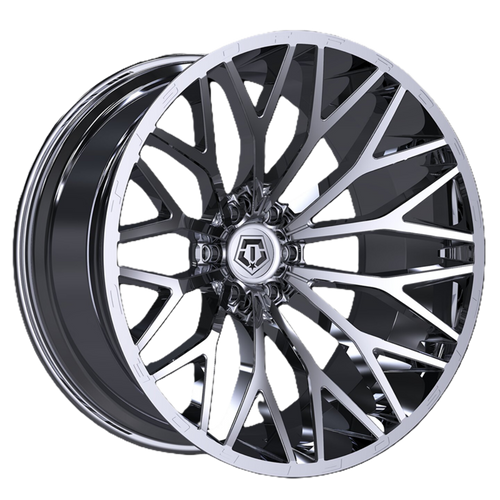 24" TIS 566C Chrome 24x12 Wheel 6x135 Rim -44mm For Ford Lincoln