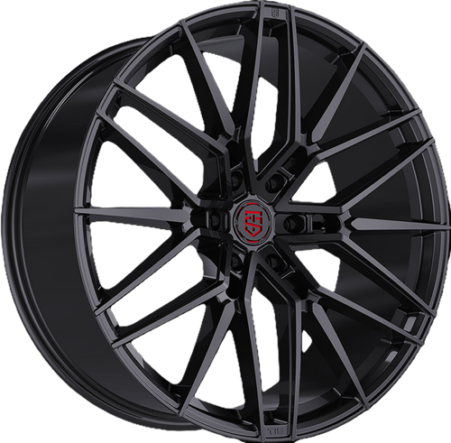 Set 4 22" TIS Motorsports 506B Gloss Black 22x10 Wheel 6x135 Rim 24mm For Ford