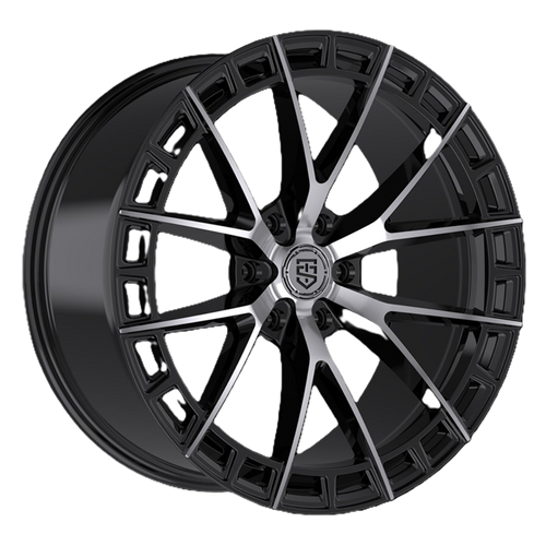 Set 4 22" TIS Motorsports 504MB Machined & Black 22x10 Wheels 6x5.5 Rims 24mm