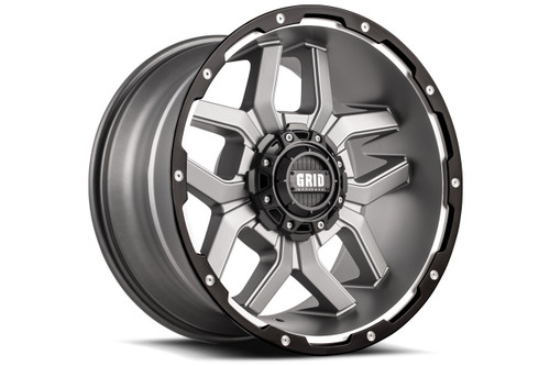 20" Grid Offroad GD07 20x10 5x150 -25mm Wheel Matte Anthracite For Toyota Rim
