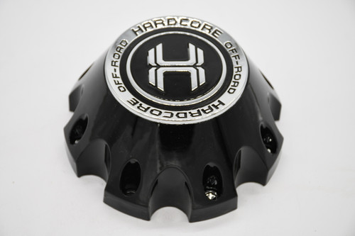 Hardcore Gloss Black Wheel Center Cap Hub Cap C-481-1-B 6.5"