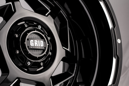 20" Grid Offroad GD14 20x9 5x150 15mm Wheel Gloss Black Milled For Toyota Lexus