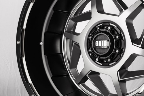 20" Grid Offroad GD14 20x9 5x150 15mm Wheel Matte Anthracite Black Lip Rim