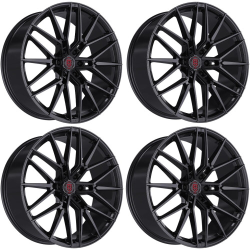 6Sibling☆ TIS Motorsports 506B Wheels 26 Inch 6x135 Gloss Black A2i Wheel and Ti