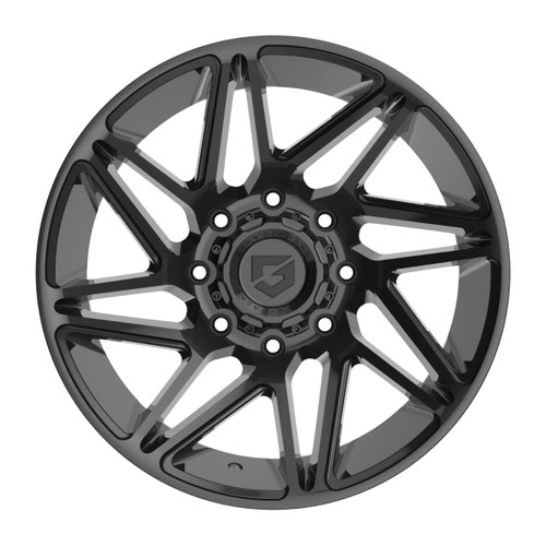 20" Gear Off Road 777B  20x10 8x6.5 -19mm Gloss Black For Chevy GMC Ram Ford Rim