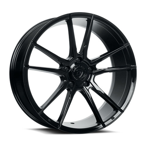 Set 4 20" Dolce Performance Vain 20x8.5 5x4.5 38mm Wheels Gloss Black Rims